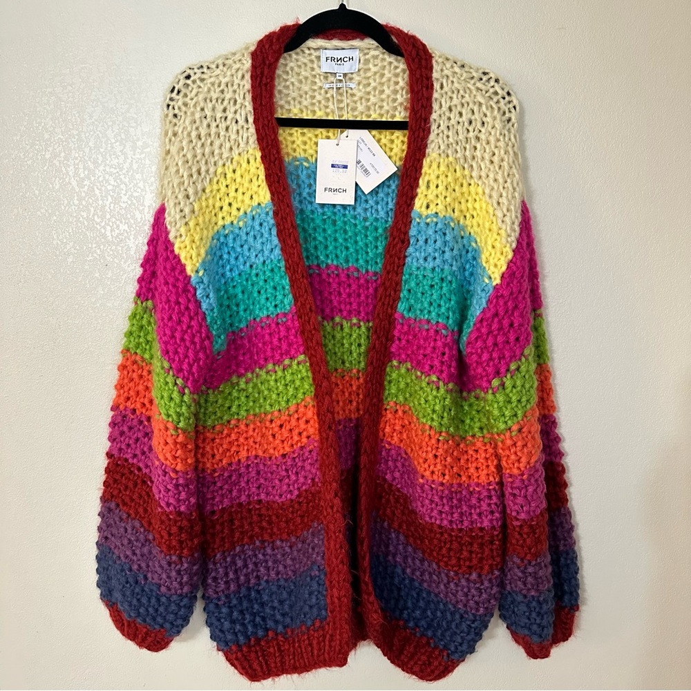 FRNCH PARIS Lobelia Rainbow Cardigan
